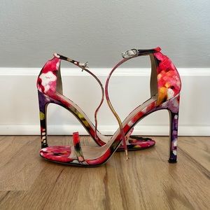 Stuart Weitzman Nudistsong Size 8 Bright Pixel Silk